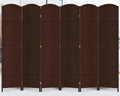6 Panel Room Divider, 6 FT Wide Folding Screen Room Divider by DURASPACE