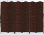 6 Panel Room Divider, 6 FT Wide Folding Screen Room Divider by DURASPACE