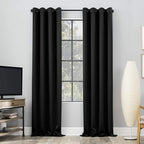 Sun Zero Nordic 2-pack Theater Grade Extreme 100% Blackout Grommet Curtain - Image 3