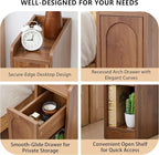 Narrow Nightstand, Slim Bedside Table - Image 4
