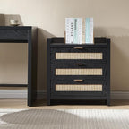 SICOTAS Rattan Nightstand Larger Bedside Table - Image 5