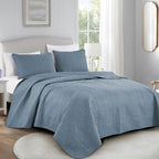 Chezmoi Collection Austin Full/Double Oversized Bedspread Set, 3-Piece Pinsonic by ChezmoiCollection