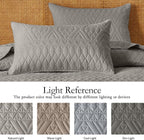 akkialla Twin Size Quilt Bedding Set, Dark Grey Lightweight Microfiber Soft - Image 5