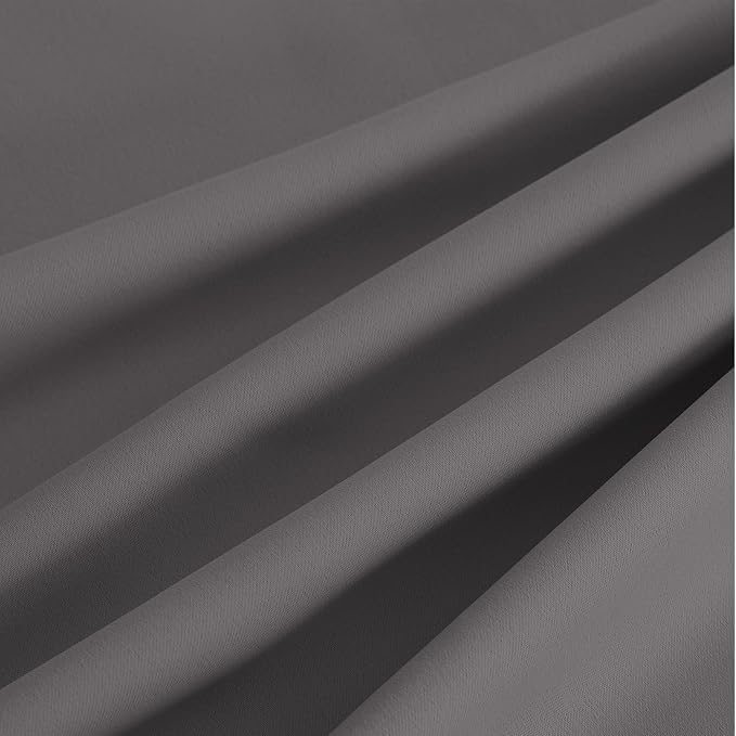 NICETOWN Grey Light Blocking Curtains 72 Inches Long 2 Panels - Image 9