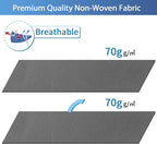 Blanket Storage Bags 120L for Comforter Clothes Bedding Sheet 4 Pack Grey | - Image 3