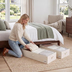 StorageWorks 6 Inch Low Profile Under Bed Storage Containers - Image 8