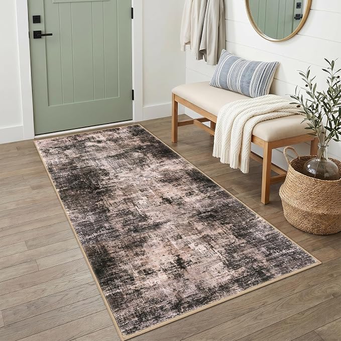 Abstract Runner Rug 3x6 Ft Washable Runners by iOhouze