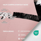 Deconovo Back Tab and Rod Pocket Drapes and Curtains Short Blackout Curtains - Image 3