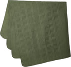 Chezmoi Collection Kingston King Size Bedspread Set, 3-Piece Olive Green - Image 8