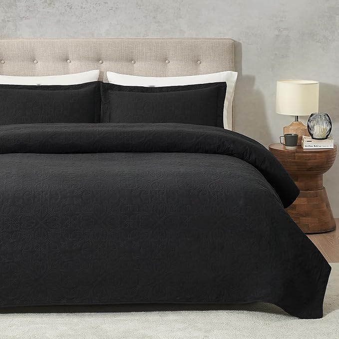 Hansleep Black Quilt Queen Size by Hansleep