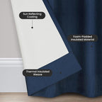 Eclipse Kendall Blackout Rod Pocket Curtain - Image 2