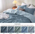 Bedsure King Comforter Set, Mineral Blue Soft Prewashed Bedding - Image 7