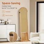 4 Panel Room Dividers and Folding Privacy Screens, Hand-Made Rattan Room Divider - Image 4