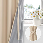 XWZO 100% Blackout Curtains 2 Panels Set - Image 3