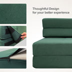 Folding Sofa Bed, Fold Out Couch Memory Foam Sleeper Chair - Image 6
