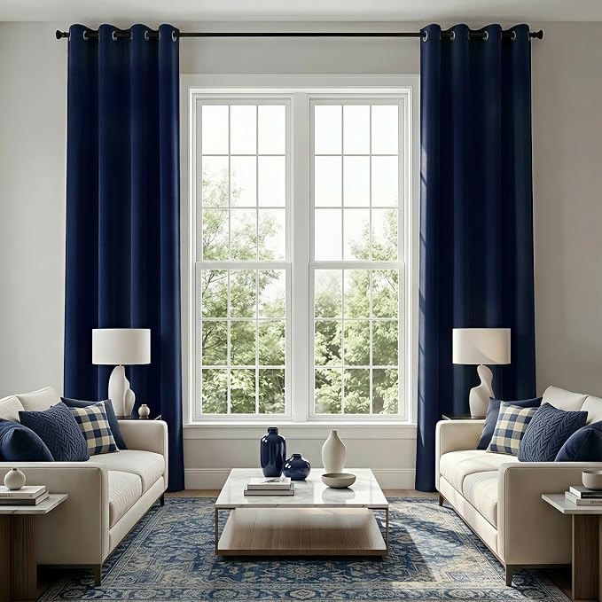 KOUFALL Extra Long 120 Inch 10 FT Curtains 10FT Foot Blackout by KOUFALL