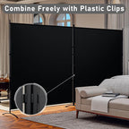 2 Panel Large Room Divider, Folding Privacy Screens - Image 5