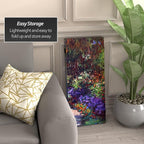 Red Lantern Double Sided Works of Monet Canvas Folding Screen - Image 3