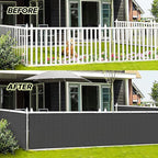 LOVE STORY 2.5' x 8' Balcony Privacy Screen Cover - Image 3