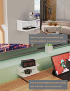 Bedside Wall Shelf Organizer, Small Bedside Shelf, | Wall Mount - Image 5