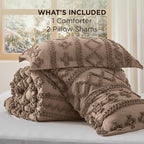 Bedsure Tufted Boho Comforter Set King Size - Image 6