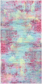 Abstract Runner Rug 3x6 Ft Washable Runners - Image 9