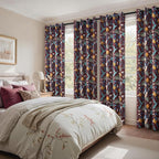Topfinel Rust Floral Curtains 96 Inches Long 2 Panels Unique Beige Luxury - Image 6