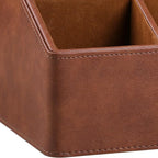 PU Leather Desk Organizer, Remote Control Holder, Office Desk Accessories - Image 7