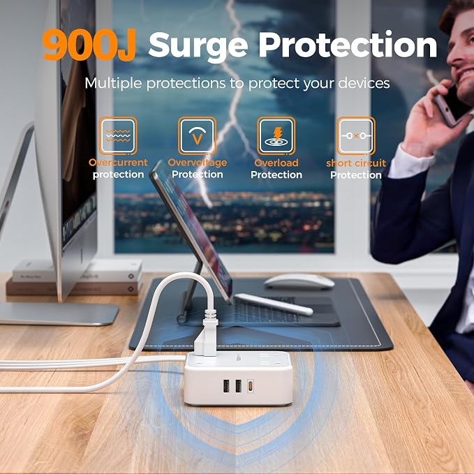 TESSAN Surge Protector Power Strip - Image 4