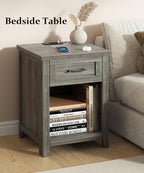 Decofy Farmhouse Nightstand - Image 7