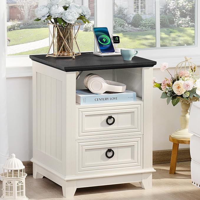 Joaxswe 18" Farmhouse Nightstand by Joaxswe