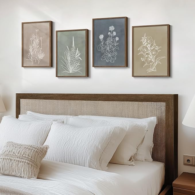 Framed Boho Neutral Botanical Wall Art - Image 8
