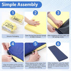 Wesiti 4 Pcs Fall Mat for Elderly Bedside, Anti Fatigue Crash Bed Pad - Image 4