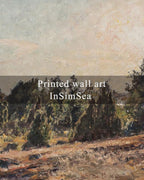InSimSea Framed Canvas Wall Art, Vintage Pine Landscape Art - Image 7