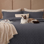 Bedsure King Size Quilt Bedspread, Lightweight Comforter, Charcoal Coverlet | - Image 6