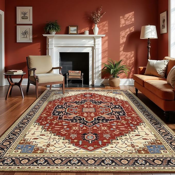 Macgace Washable Vintage Area Rug by Macgace