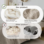 B2EVER Beige Damask Quilt Twin Size Bedding Sets - Image 5