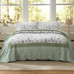 California King Size Quilt Set 3-Piece Lightweight Bedspread Coverlet - Image 2