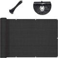 Custom Size 3'x27' Black Balcony Privacy Screen 90% UV Block | Windscreen Fence by SUNLAX