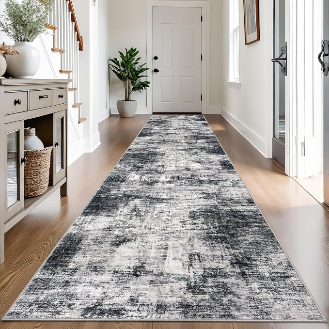 Abstract Runner Rug 3x14 Ft Washable Runners by iOhouze