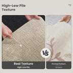 4x6 Area Rug, High-Low Pile Washable Rug - Image 5