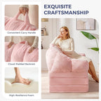 MAXYOYO Folding Sofa Bed, 2 in 1 Convertible Sofa to Lounger | Comfy Loveseat - Image 5