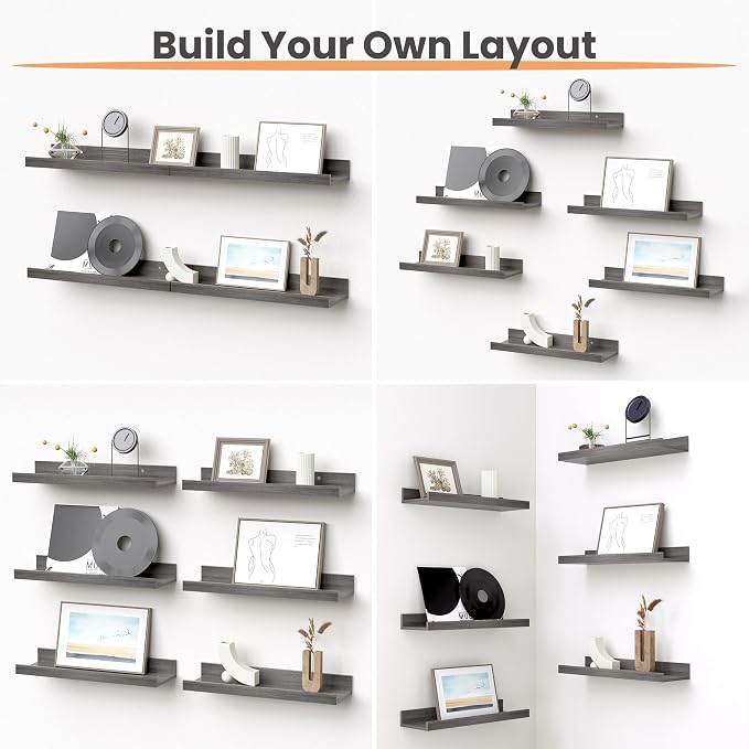 upsimples Floating Shelves for Wall Decor and Storage, Laundry Room Display and - Image 4
