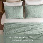 Madison Park Twin Quilt Bedding Set, Cottage-Inspired Damask, Classic Stitch - Image 5