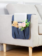 Sofa Armrest Organizer Non-Slip Arm Chair Hanging Caddy Remote Control Holder - Image 2