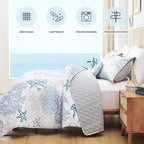 weigelia Coastal Quilt Queen Size, Soft Lightweight Microfiber, Machine Washable - Image 4
