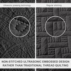 Love's cabin Oversized King Size Quilt Bedding Set Black Bedspreads - Image 3