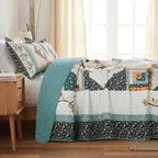 BEDIFANY Cotton King Size Quilt Sets, Lightweight King Quilt Bedding Set | - Image 7