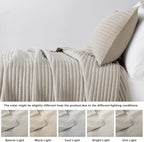 WDCOZY Queen Size Pick Stitch Quilt Set, 3 Pieces 90x90 inches, Channel - Image 4