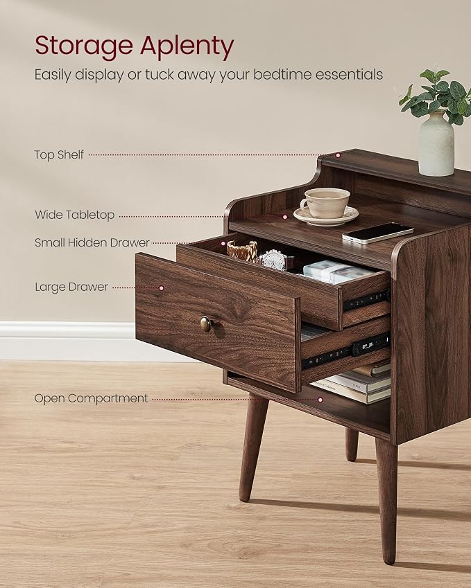 VASAGLE Nightstands, Bedside Tables - Image 4